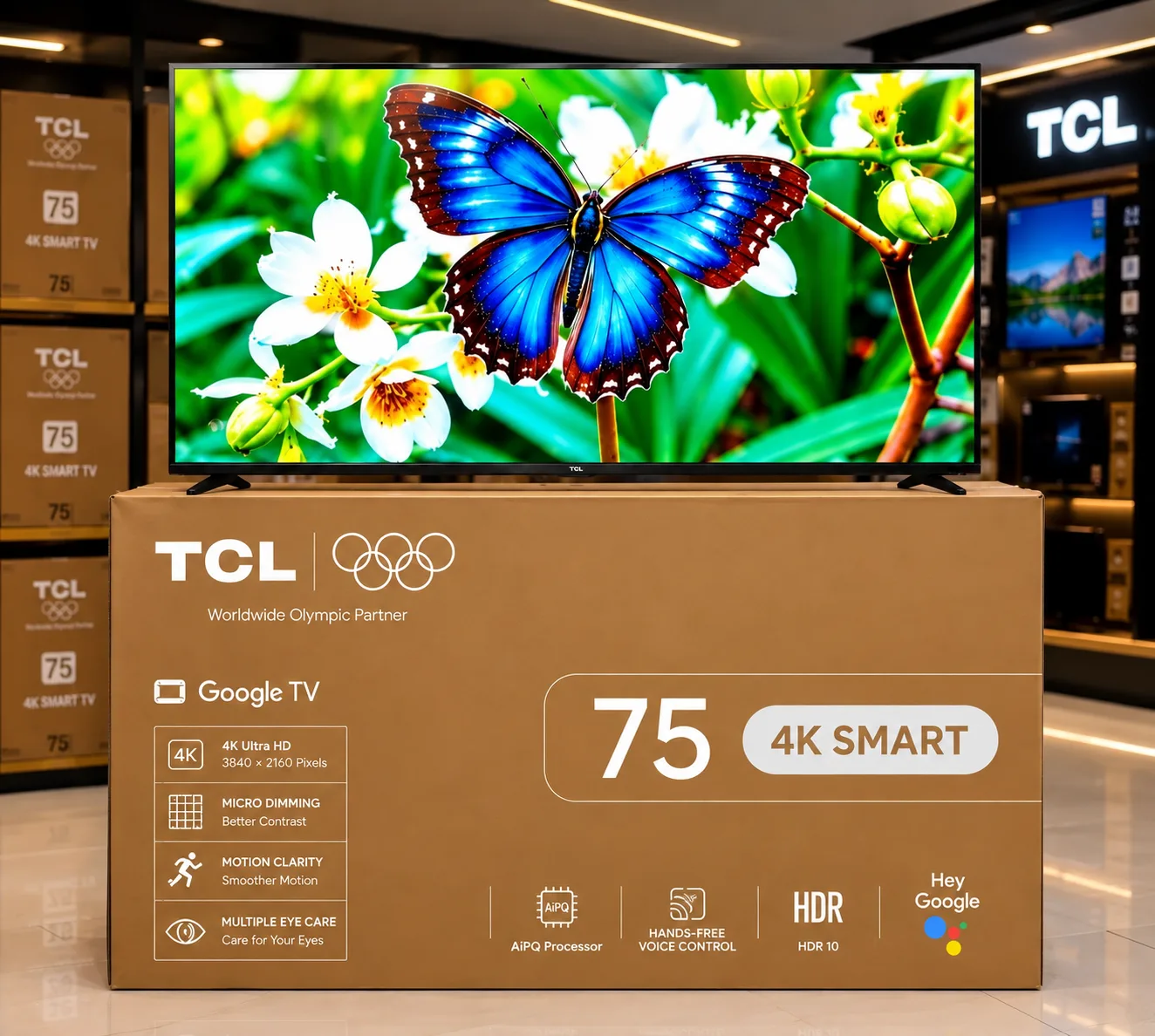 TCL 75'' GOOGLE TV 4K