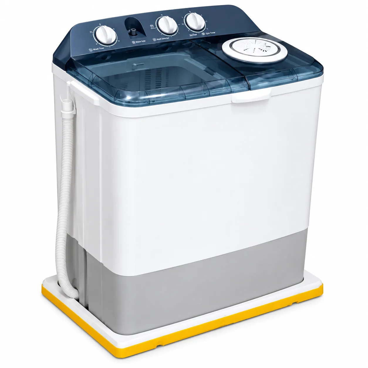 Hisense WSBE701 White 7kg Twin Tub Top Load Semi Auto Manual Washing Machine