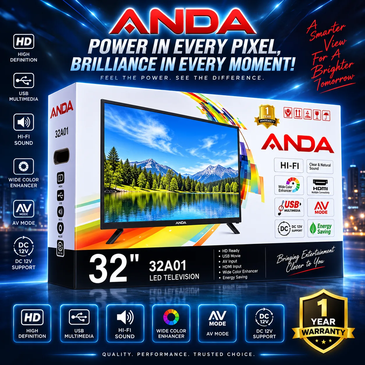 ANDA 32’’ TV NORMAL